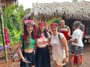 Chiang Rai One Day tour at Karen Hill Tribe Village showcasing traditional houses and local culture